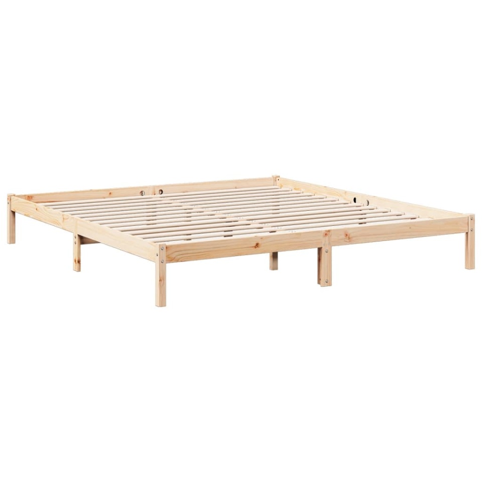 Cadru pat foarte lung fără saltea, 180x210 cm, lemn masiv pin - 2 | YEO