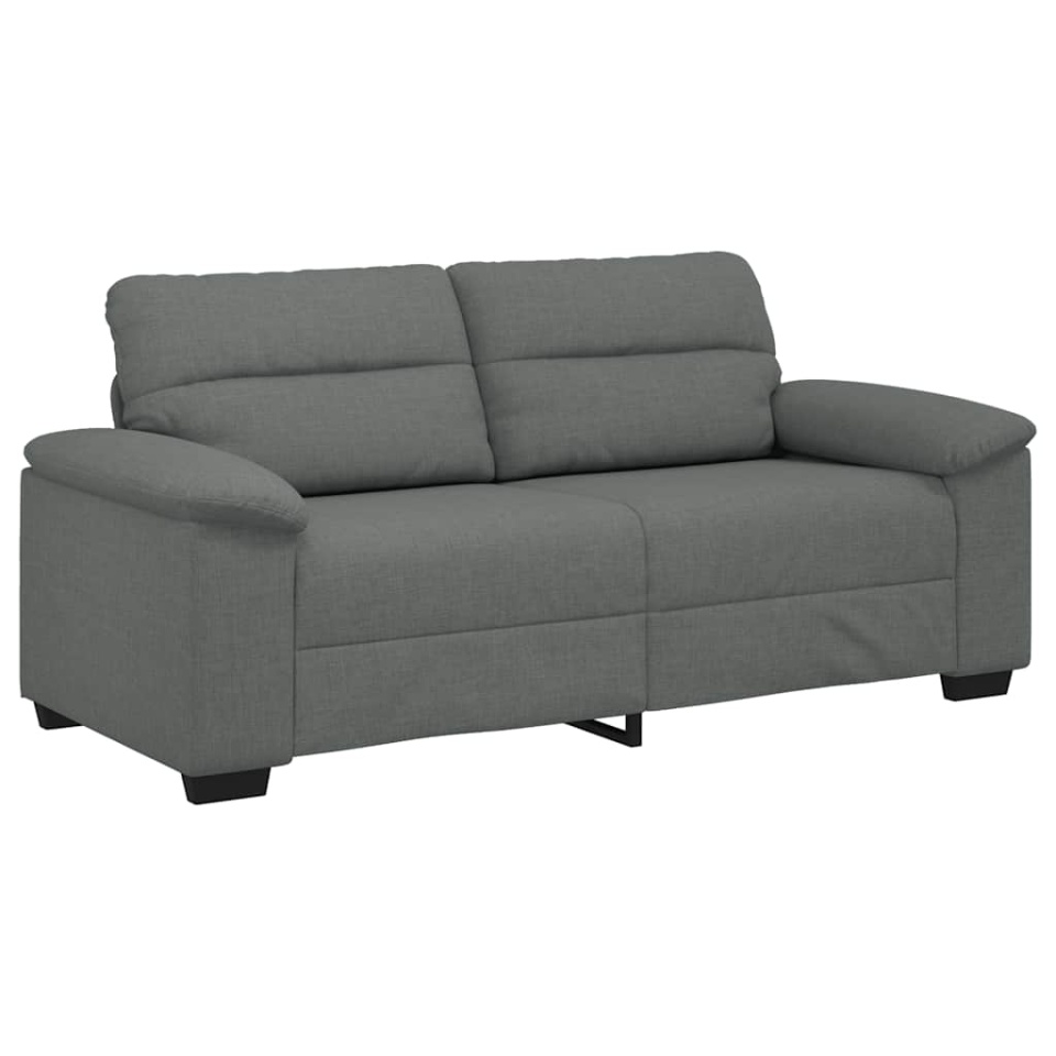 Canapea cu 2 locuri, țesătură gri închis, 140 cm - 1 | YEO