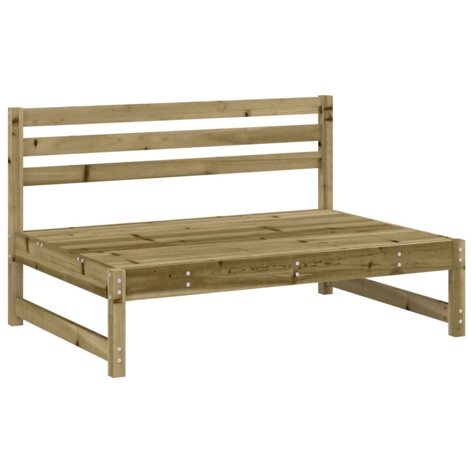 Canapele de mijloc grădină 2 buc. 120x80cm lemn pin impregnat - 2 | YEO