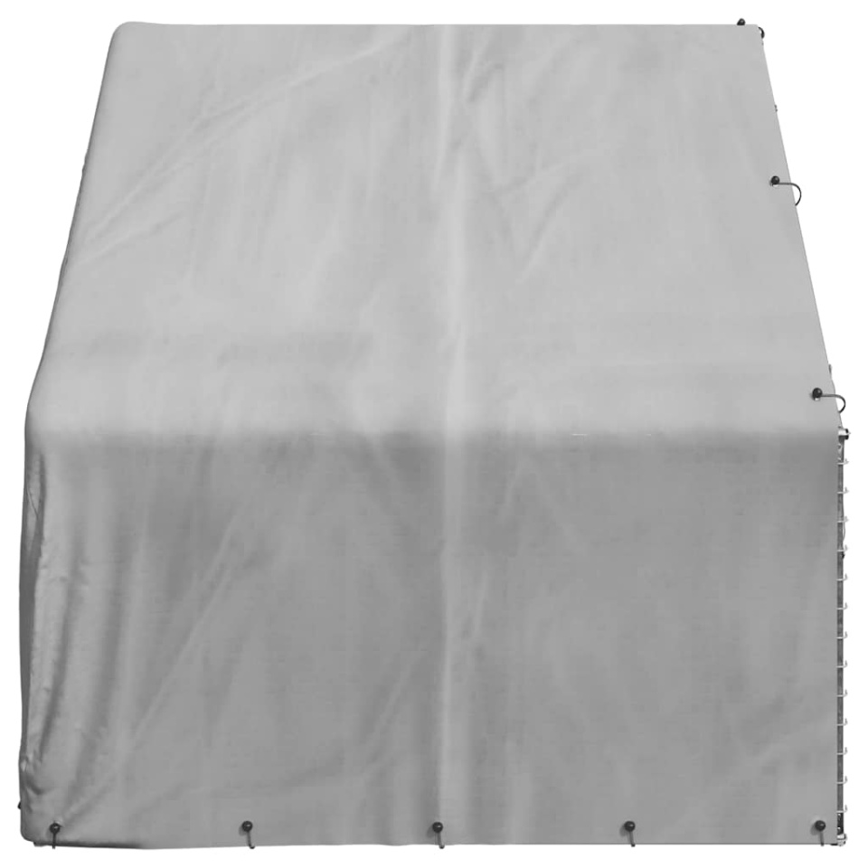 Canisa de exterior cu capac 3x2x1,9 m otel galvanizat - 3 | YEO
