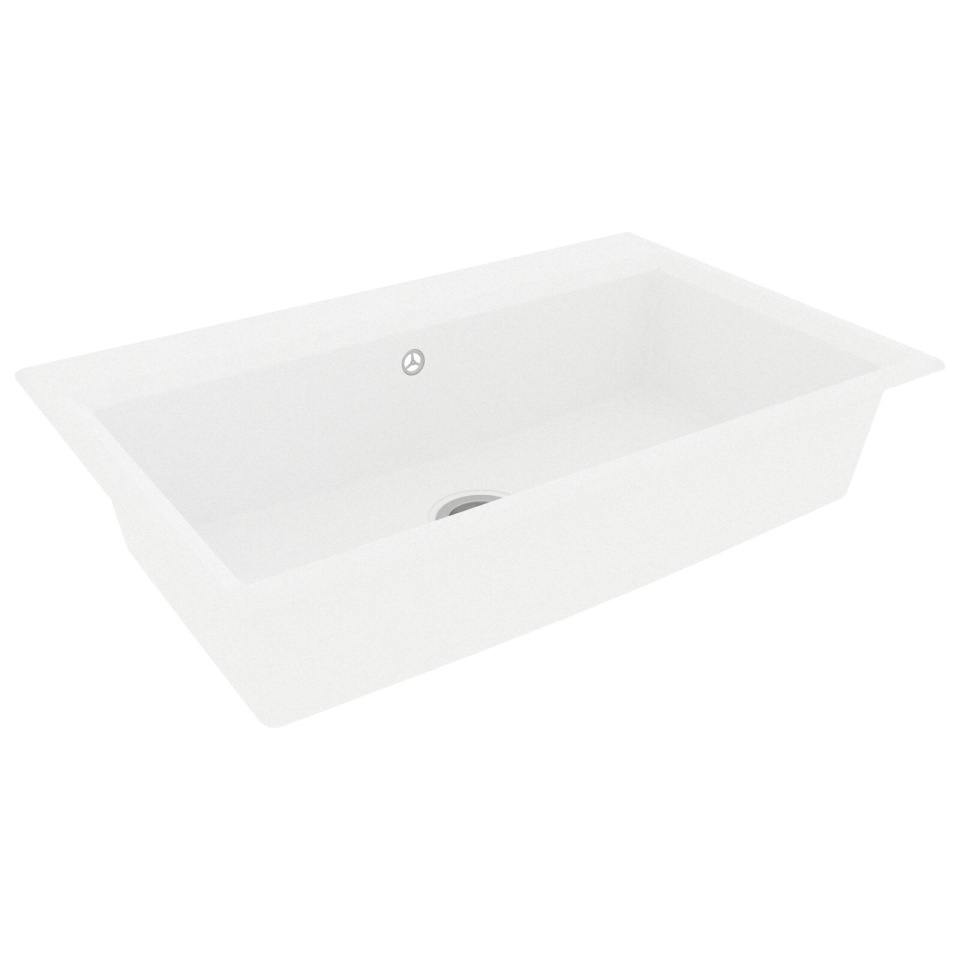 Chiuveta de Bucătărie Alb 790x500x193 mm Granit - 3 | YEO