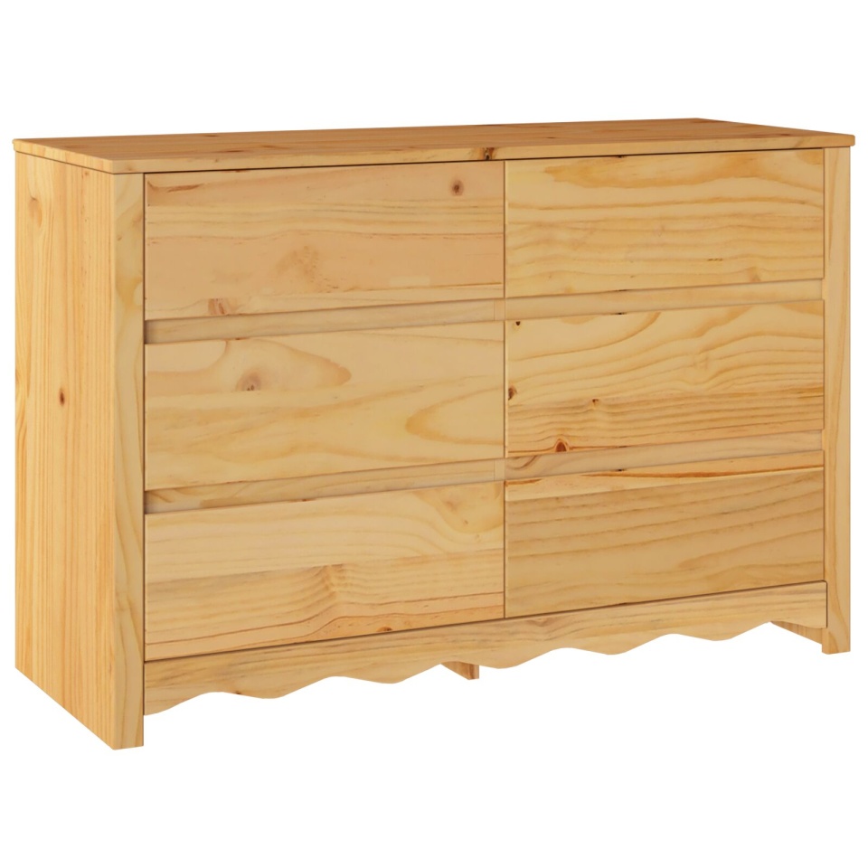 Comodă DRAMMEN 111x43x73,5 cm Lemn masiv de pin - 1 | YEO