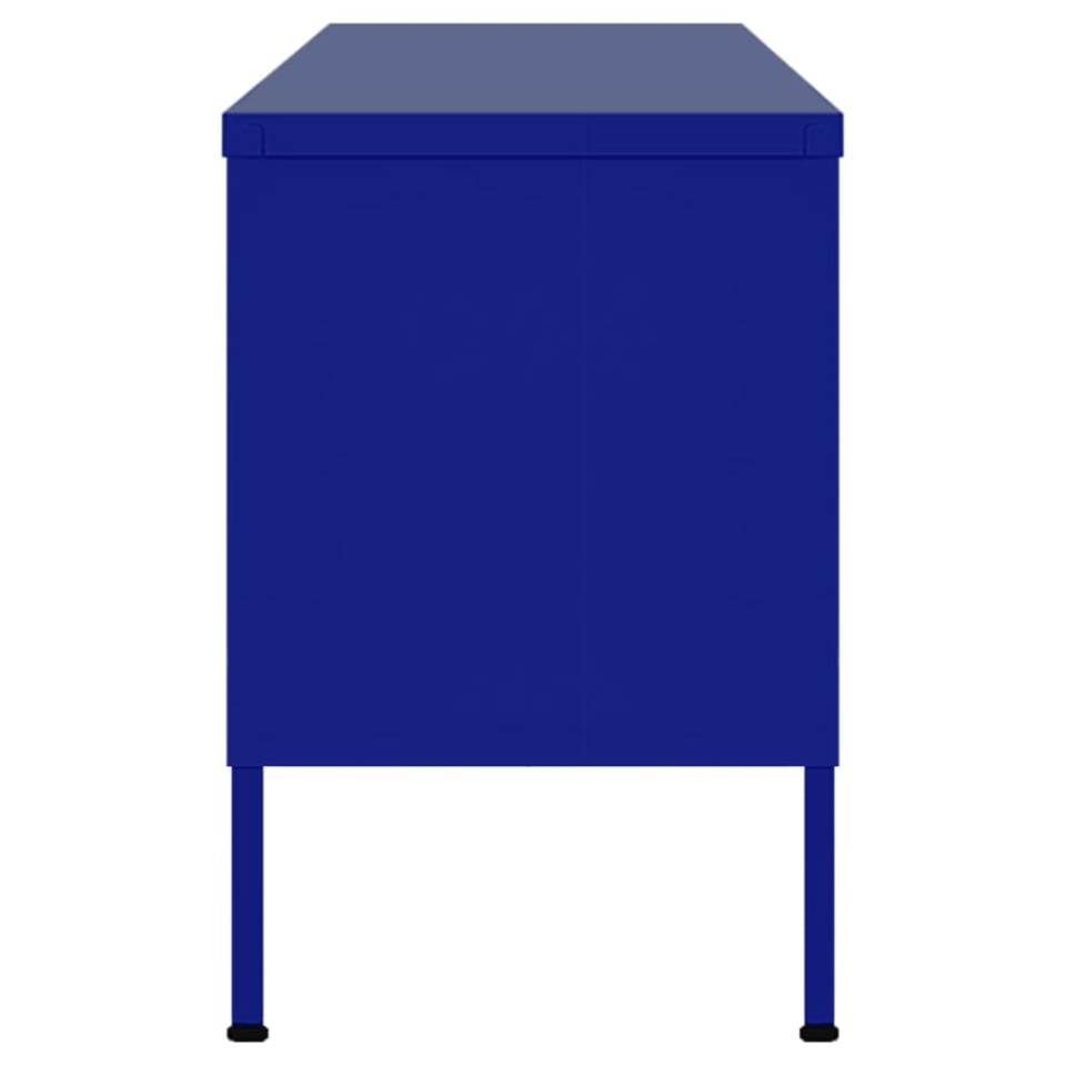 Comodă TV, bleumarin, 105x35x50 cm, oțel - 3 | YEO