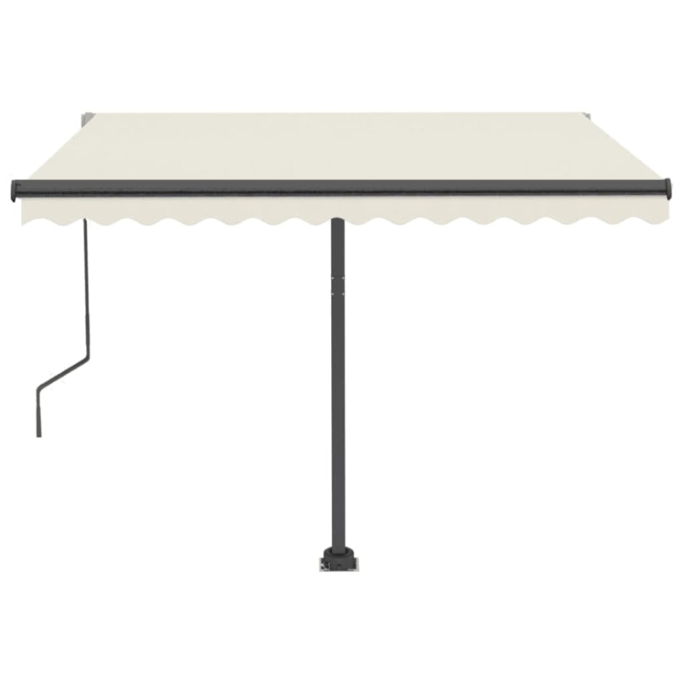 Copertină autonomă retractabilă automat, crem, 350x250 cm - 3 | YEO