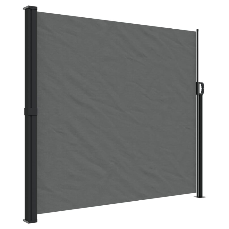 Copertină laterală retractabilă, antracit, 180x500 cm - 1 | YEO