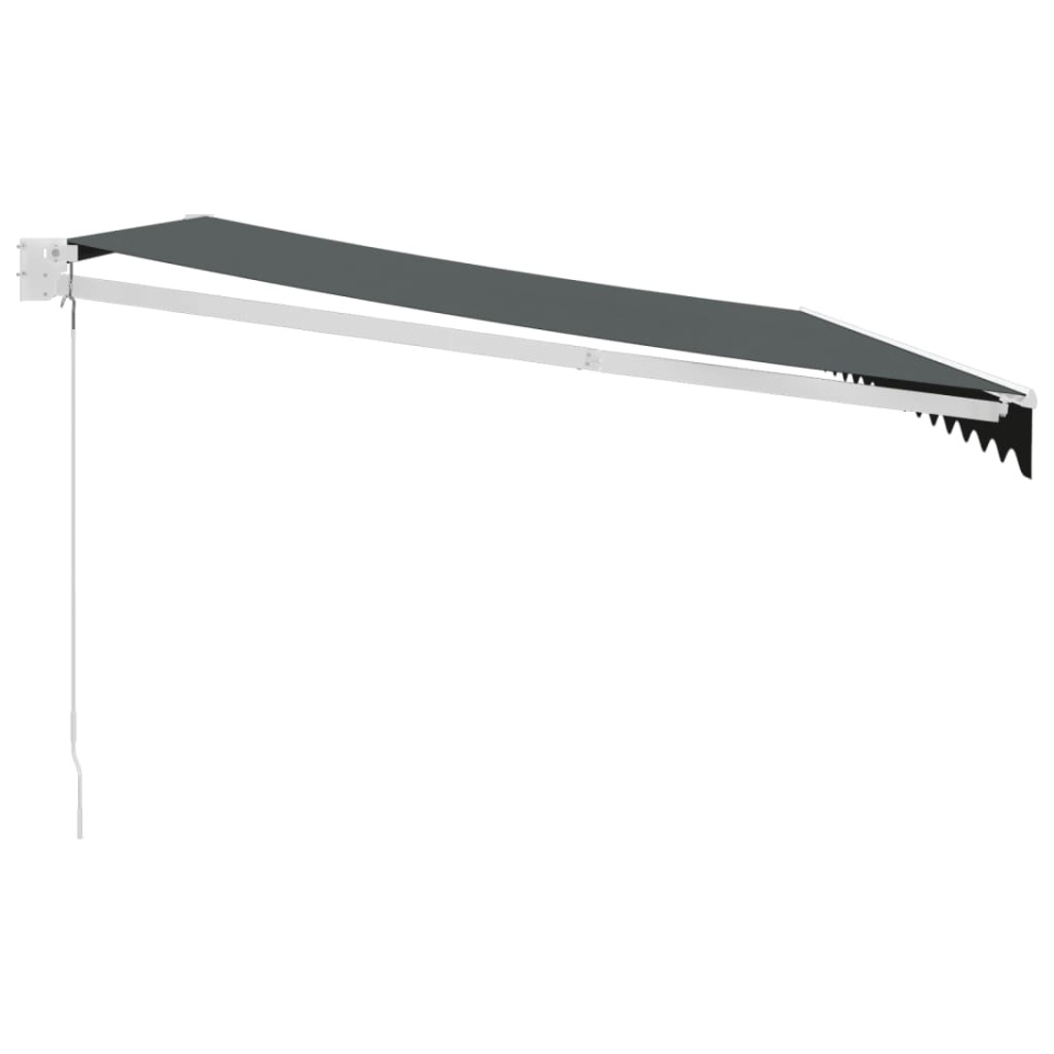 Copertină retractabilă, antracit, 4x3 m, textil și aluminiu - 3 | YEO
