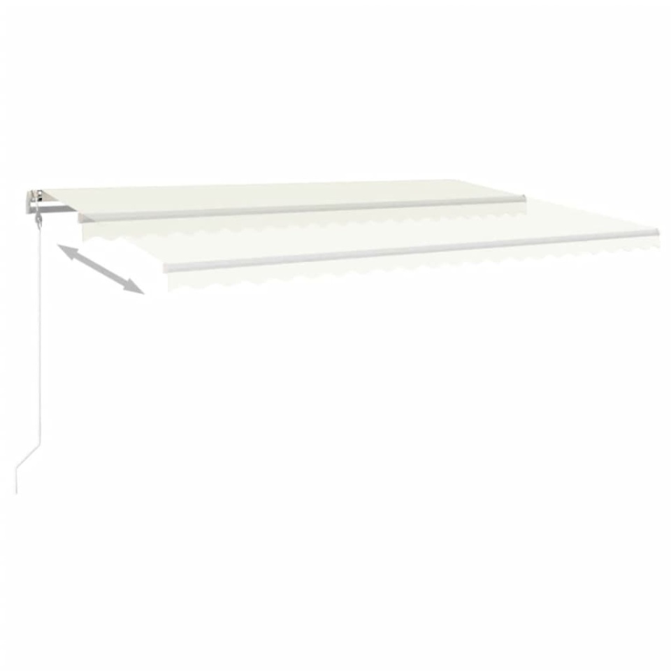 Copertină retractabilă automat, crem, 500x350 cm - 2 | YEO