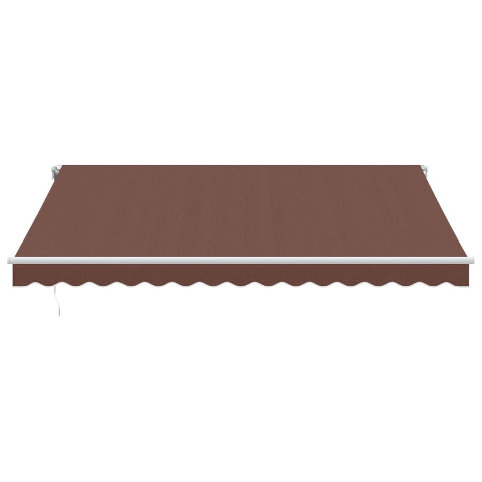 Copertina retractabilă automat cu LED, maro, 400x350 cm - 3 | YEO