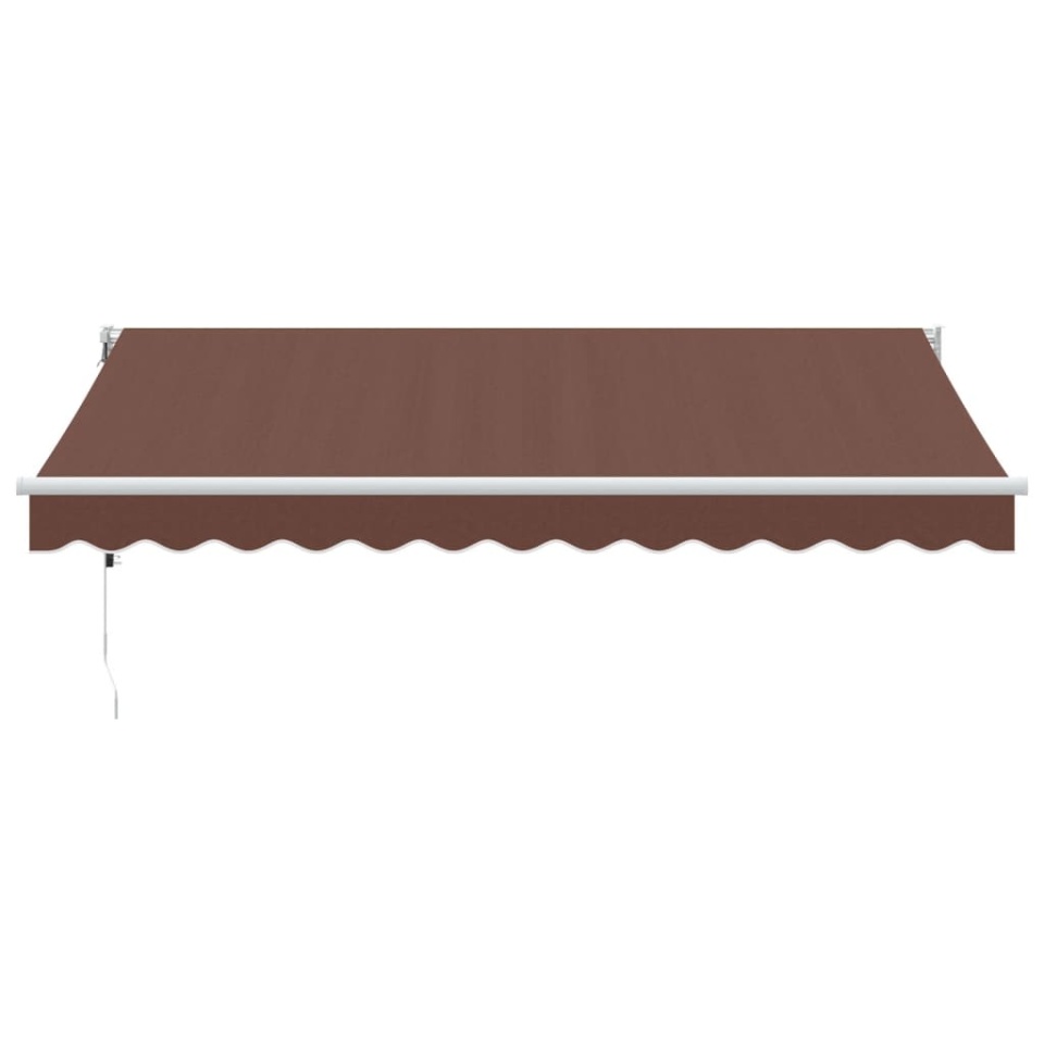 Copertina retractabilă automat, maro, 350x250 cm - 2 | YEO