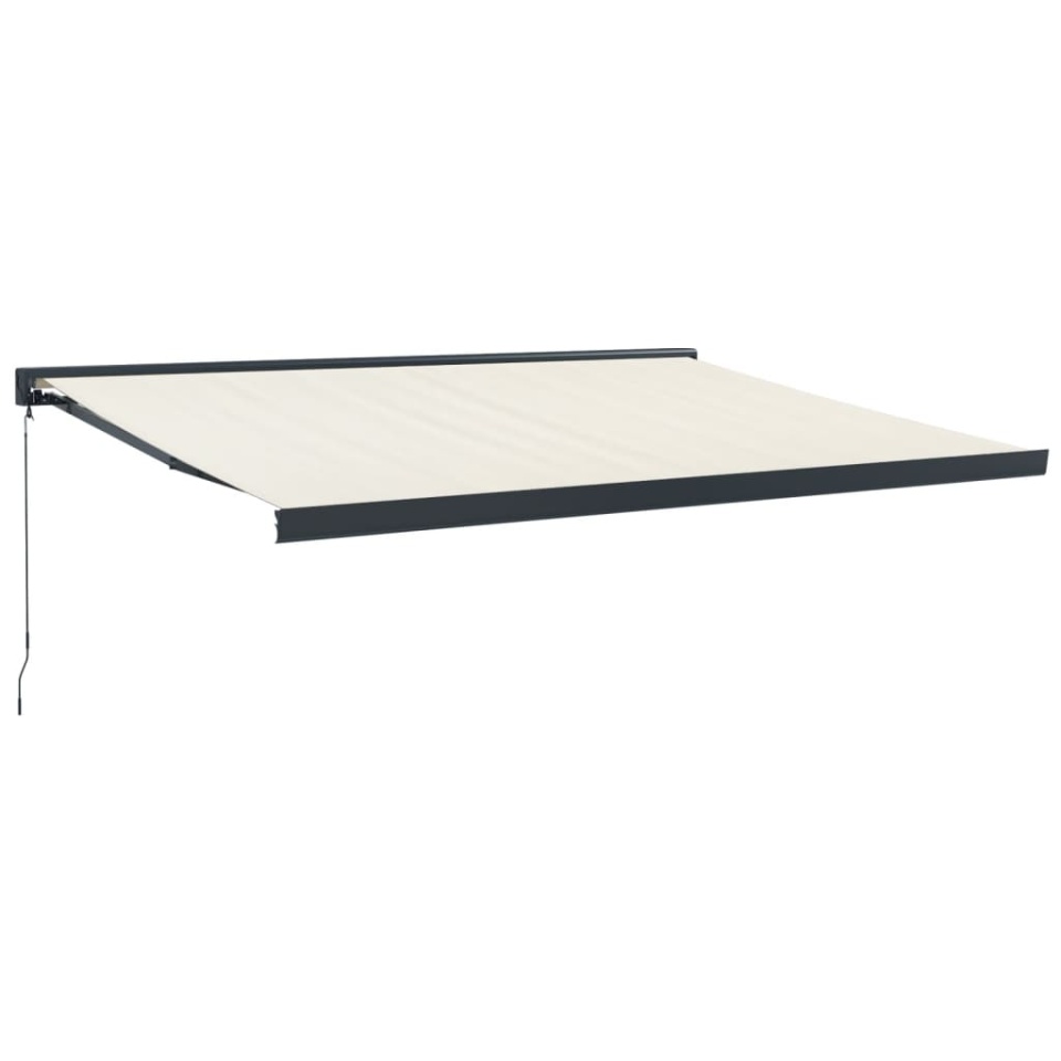 Copertină retractabilă, crem, 4x3 m, textil și aluminiu - 1 | YEO