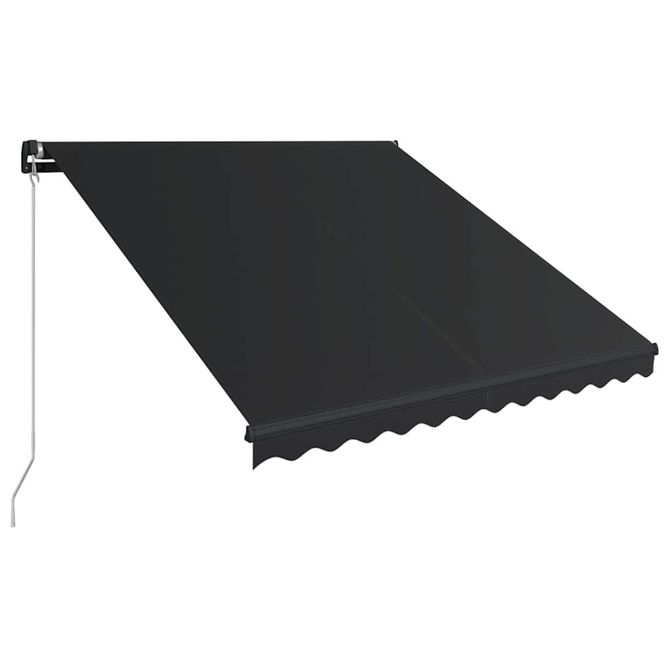 Copertină retractabilă manual cu LED, antracit, 300 x 250 cm - 2 | YEO