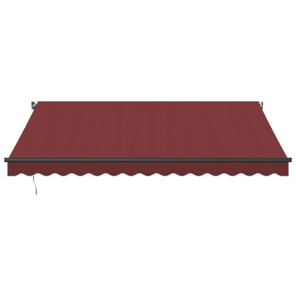 Copertina retractabilă manual cu LED-uri, vișiniu, 400x300 cm - 3 | YEO