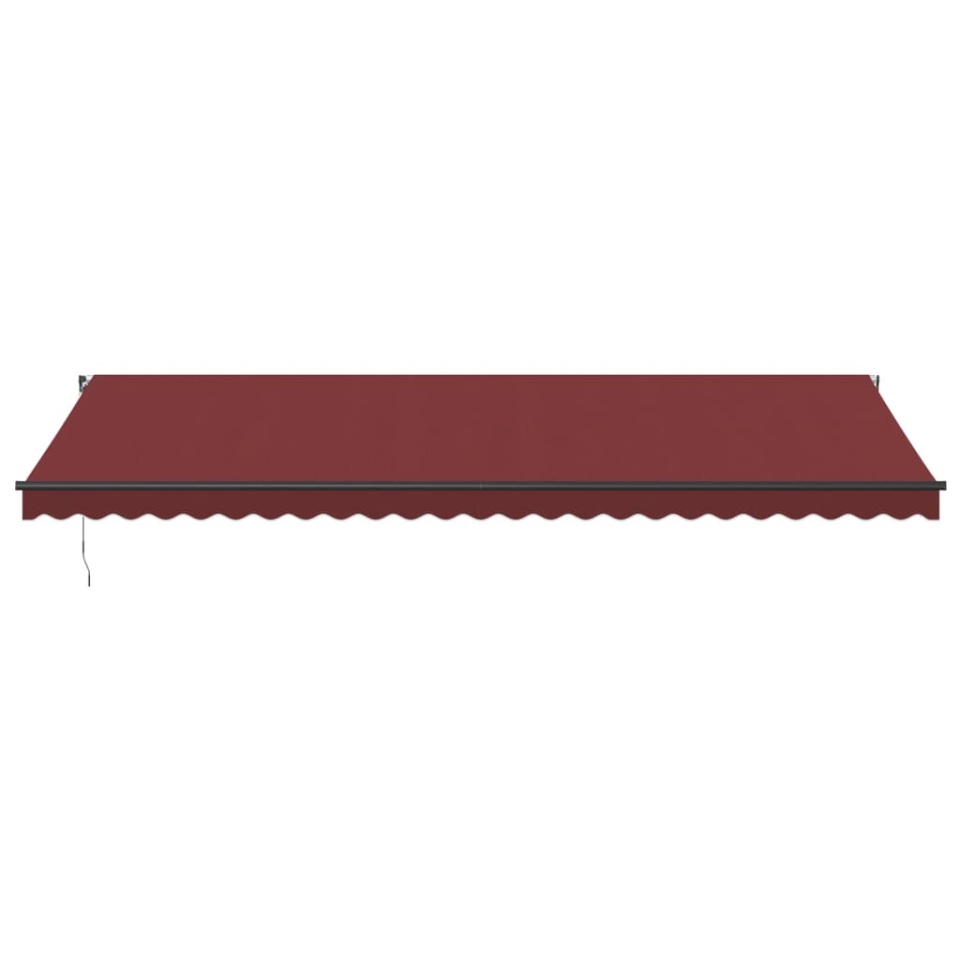 Copertina retractabilă manual cu LED-uri, vișiniu, 600x300 cm - 3 | YEO