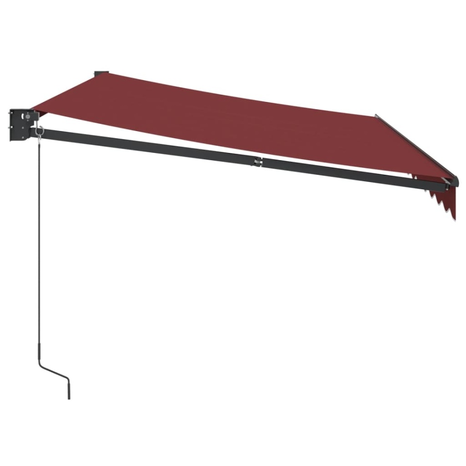 Copertina retractabilă manual, vișiniu, 350x250 cm - 3 | YEO