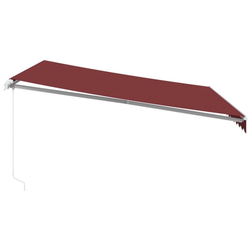 Copertina retractabilă manual, vișiniu, 400x350 cm - 3 | YEO