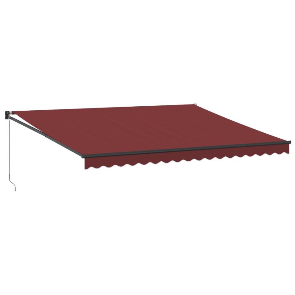 Copertina retractabilă manual, vișiniu, 450x300 cm - 1 | YEO