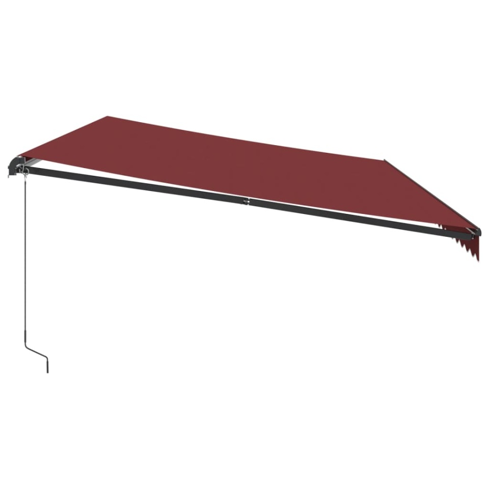 Copertina retractabilă manual, vișiniu, 600x300 cm - 3 | YEO