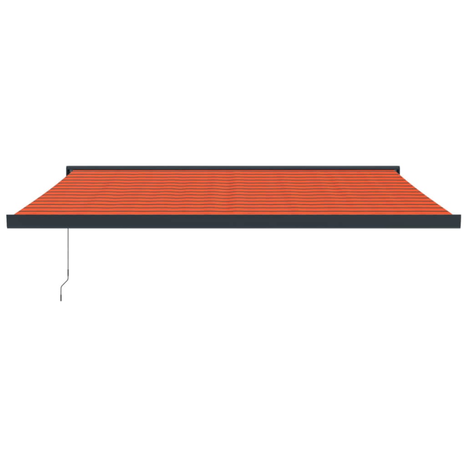Copertină retractabilă portocaliu/maro 4,5x3 m, textil/aluminiu - 2 | YEO