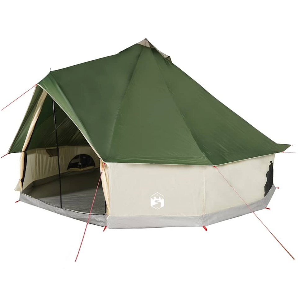 Cort de familie Tipi pentru 8 persoane, verde, impermeabil - 1 | YEO