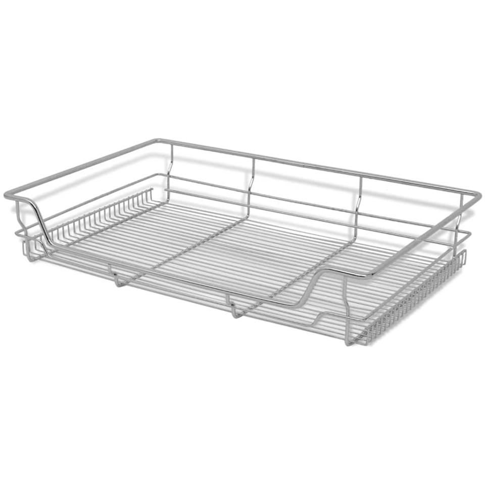 Coșuri din sârmă retractabile, 2 buc., argintiu, 800 mm - 2 | YEO