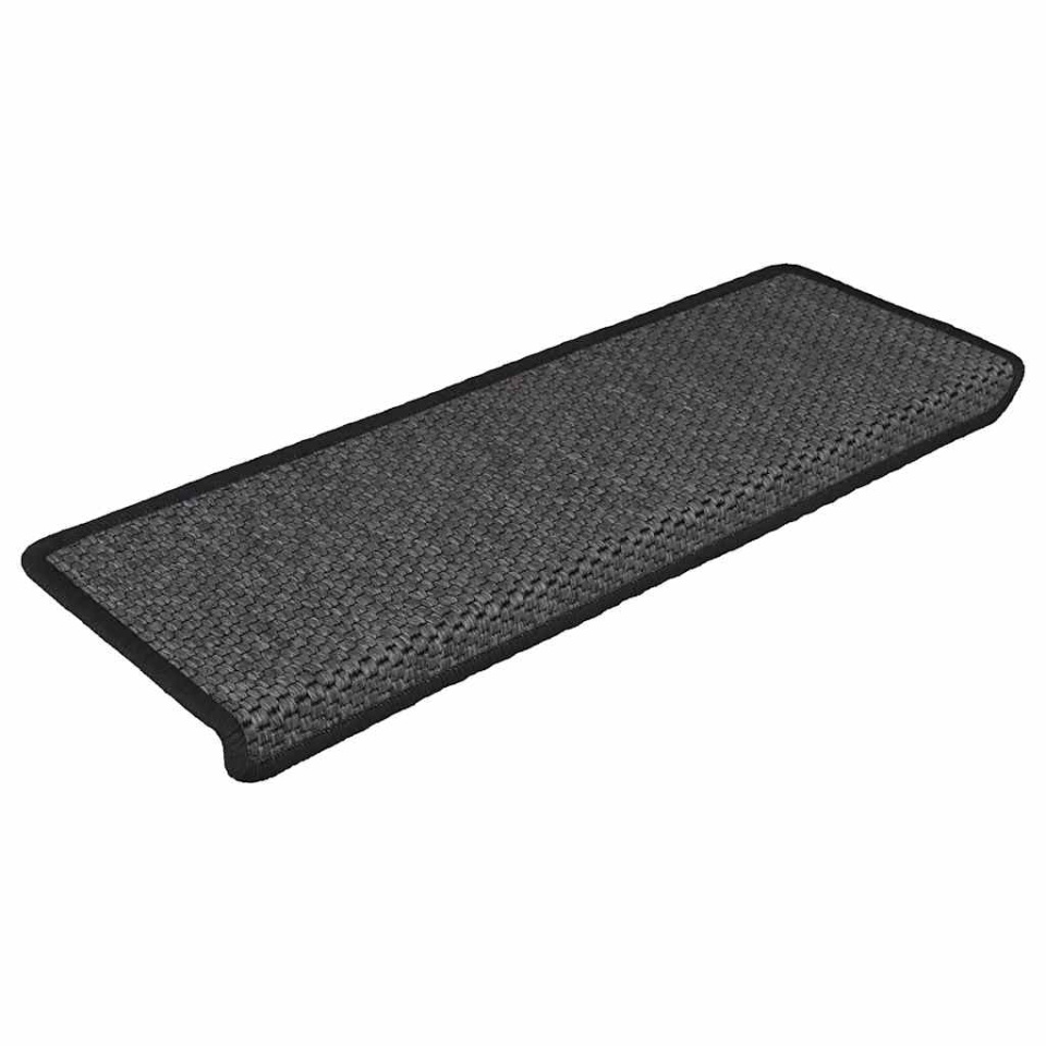 Covorașe autoadezive scări 30 buc antracit 65x21x4 aspect sisal - 1 | YEO