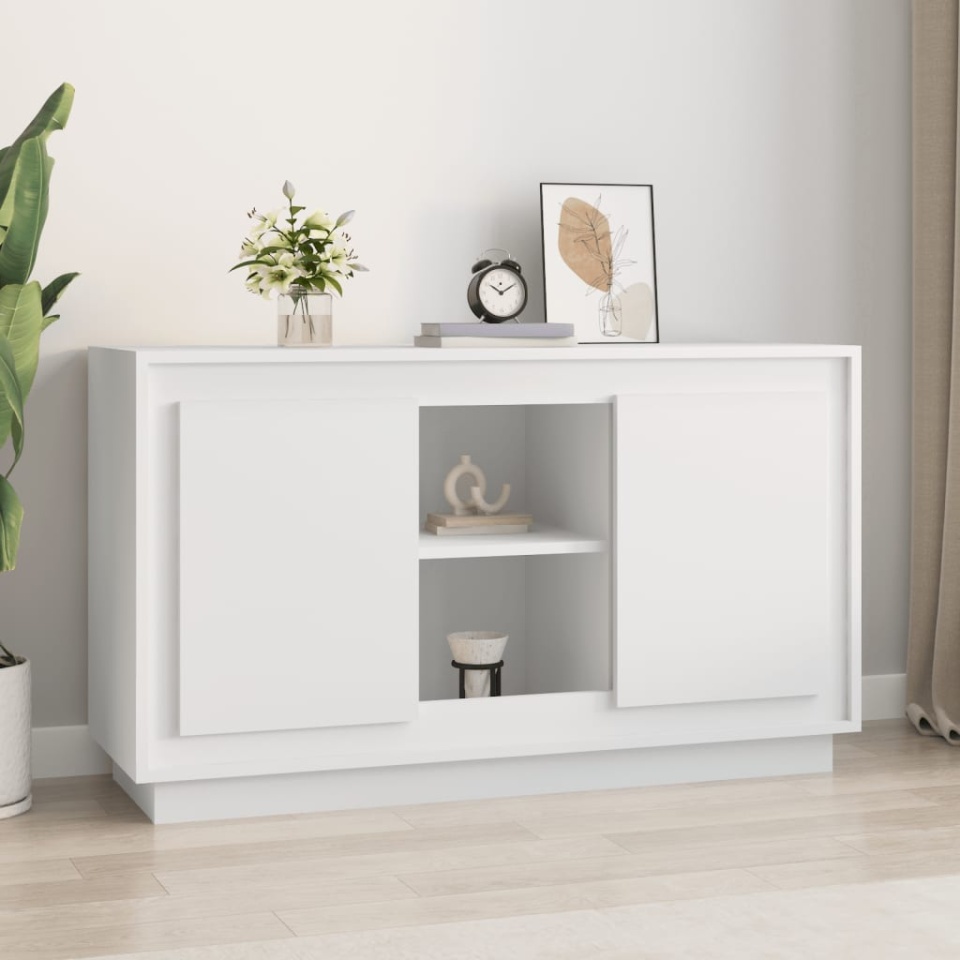 Dulap, alb, 102x35x60 cm, lemn prelucrat