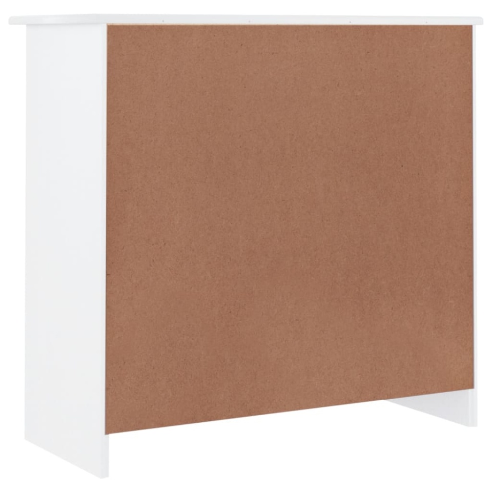 Dulap ALTA, alb, 77x35x73 cm, lemn masiv de pin - 4 | YEO