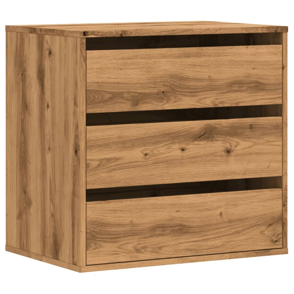 Dulap colț sertare stejar artizanal 60x41x58 cm lemn prelucrat - 1 | YEO