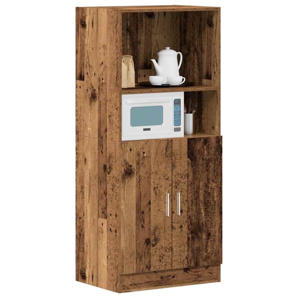 Dulap de bucătărie, lemn vechi, 57x41,5x131,5 cm lemn prelucrat - 2 | YEO