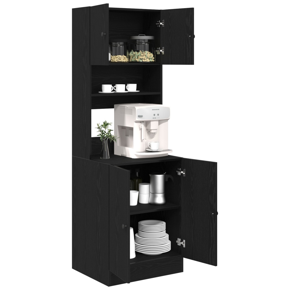 Dulap de bucătărie Stejar negru 60x50x180 cm Lemn ingineresc - 2 | YEO