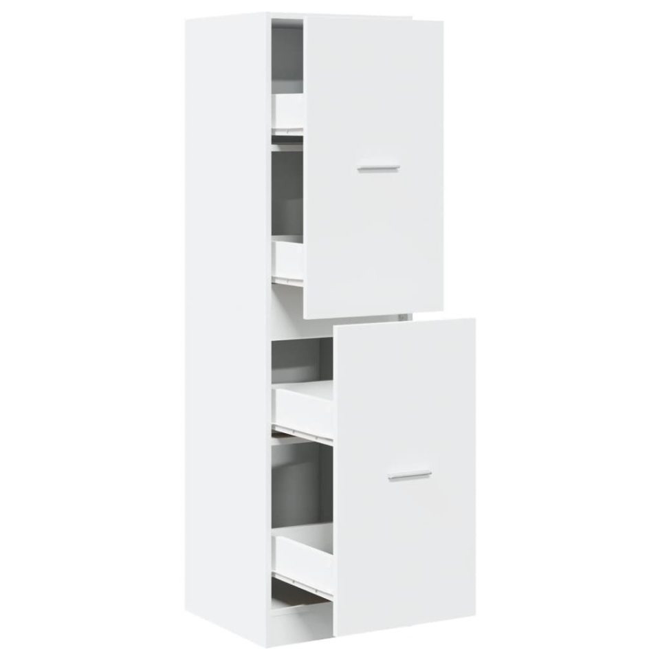 Dulap de farmacie, alb, 40x41x144,5 cm, lemn prelucrat - 1 | YEO