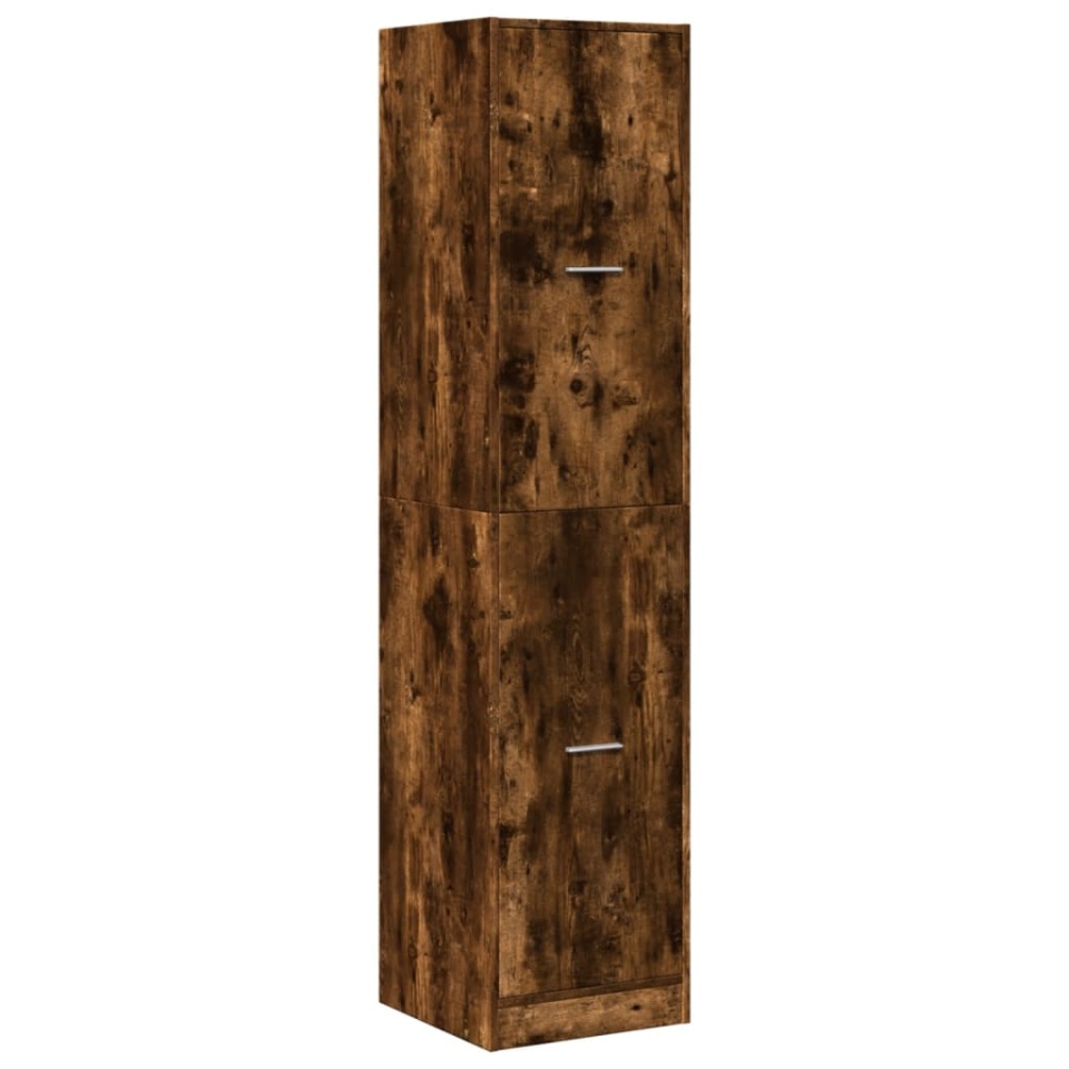 Dulap de farmacie stejar fumuriu, 40x41x174,5cm, lemn prelucrat - 2 | YEO