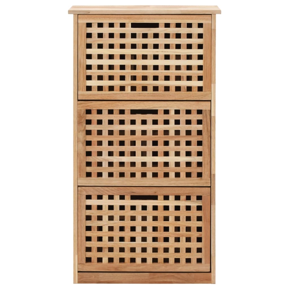 Dulap depozitare pantofi, 55 x 20 x 104 cm, lemn masiv de nuc - 2 | YEO
