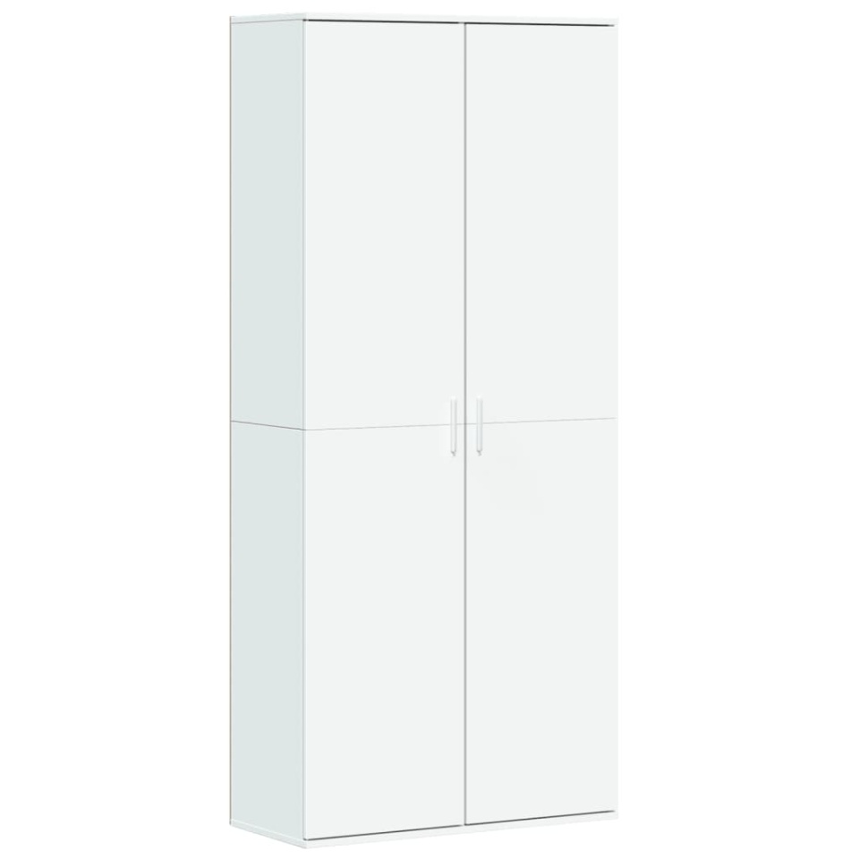 Dulap înalt, alb, 80x35x180 cm, lemn prelucrat - 1 | YEO