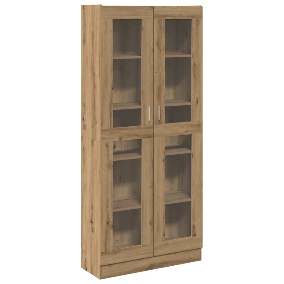 Dulap înalt, stejar artizanal, 82,5x30,5x185 cm, lemn prelucrat - 1 | YEO