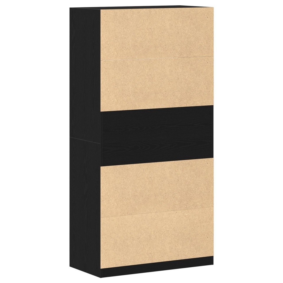 Dulap negru, din stejar, 100x50x200 cm, din lemn prelucrat - 3 | YEO