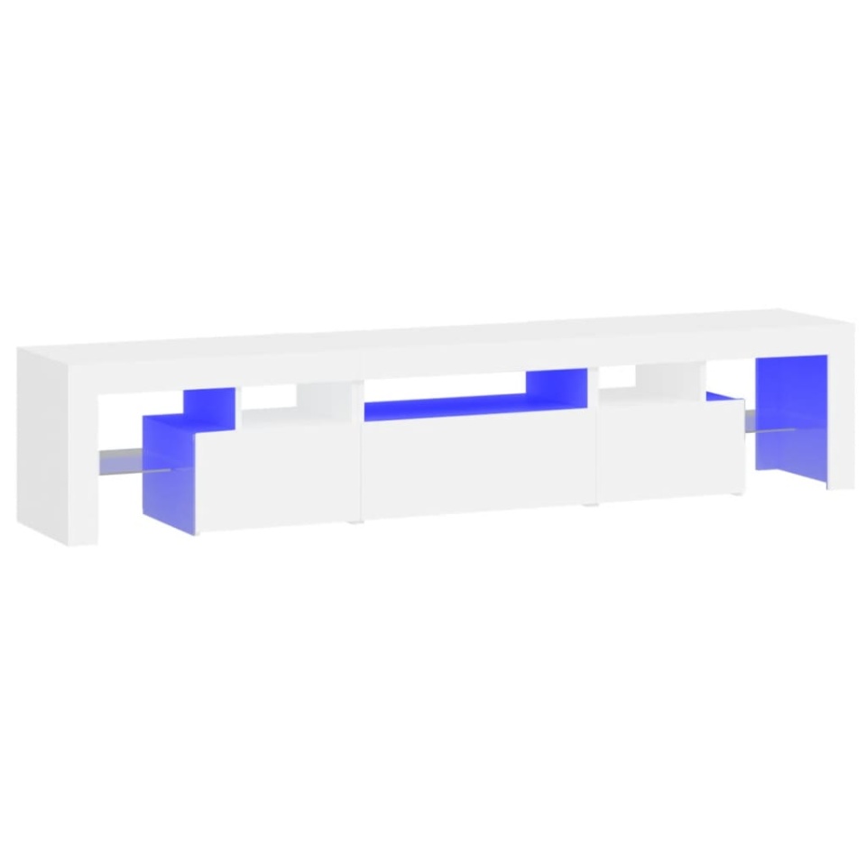 Dulap TV cu lumini LED alb 200x36,5x40 cm - 1 | YEO