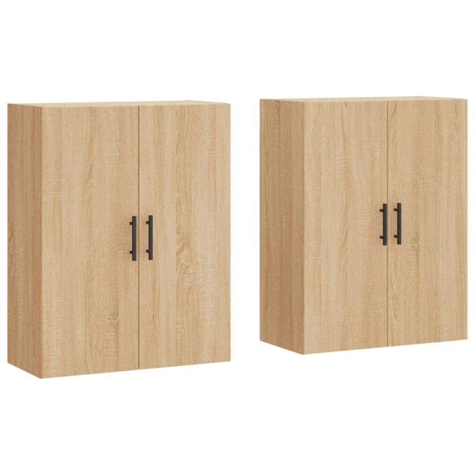 Dulapuri montate pe perete, 2 buc, stejar sonoma, 69,5x34x90 cm - 1 | YEO