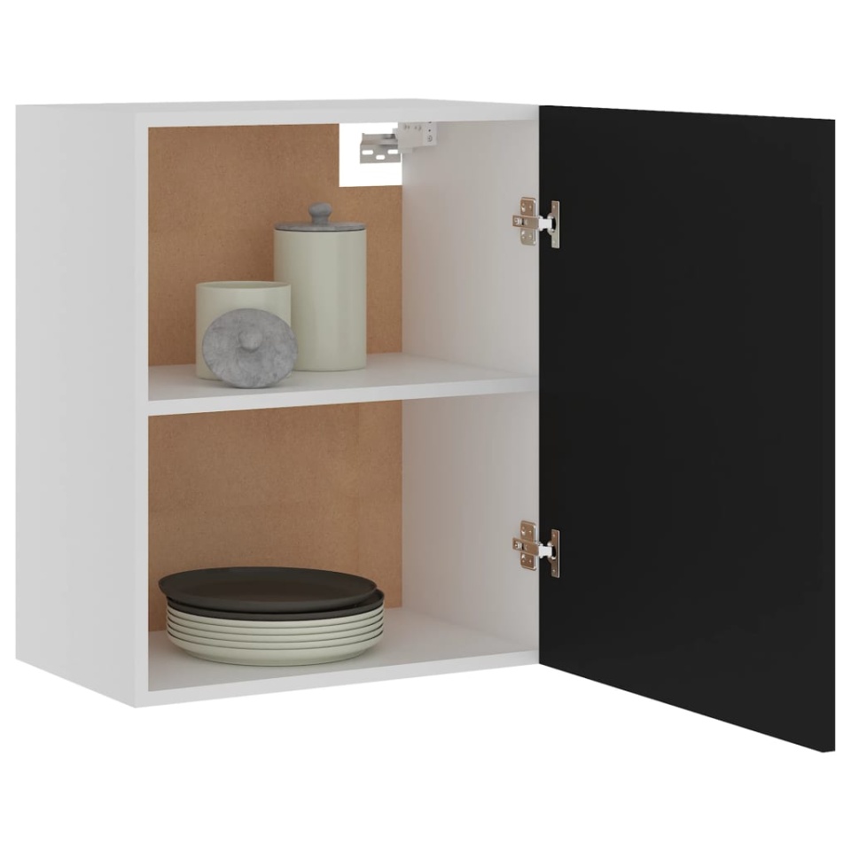 Dulapuri suspendate, 2 buc., negru, 50x31x60 cm, lemn prelucrat - 3 | YEO