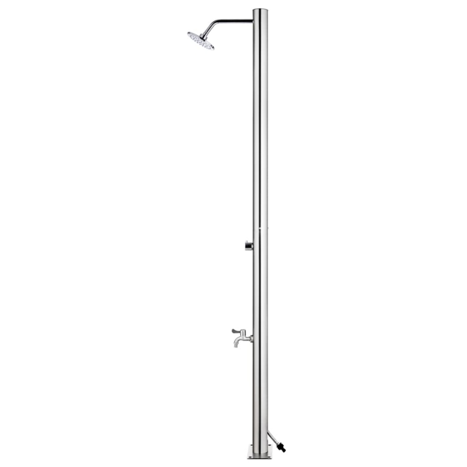 Duș pentru grădină, 215 cm, oțel inoxidabil - 3 | YEO