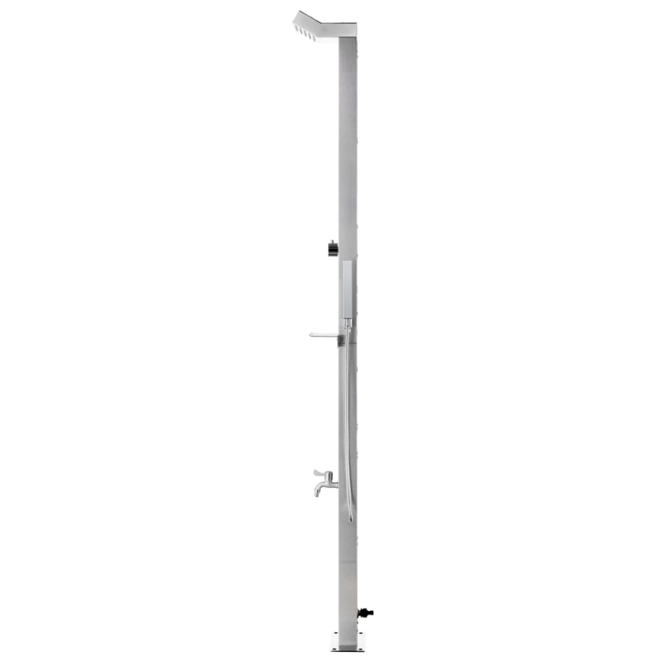 Duș pentru grădină, 220 cm, oțel inoxidabil - 3 | YEO