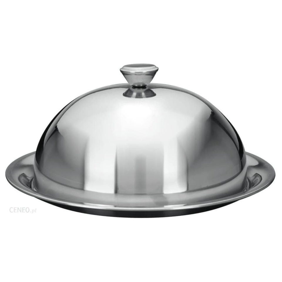 Excellent Houseware Dom tip clopot cu suport servire, oțel inoxidabil