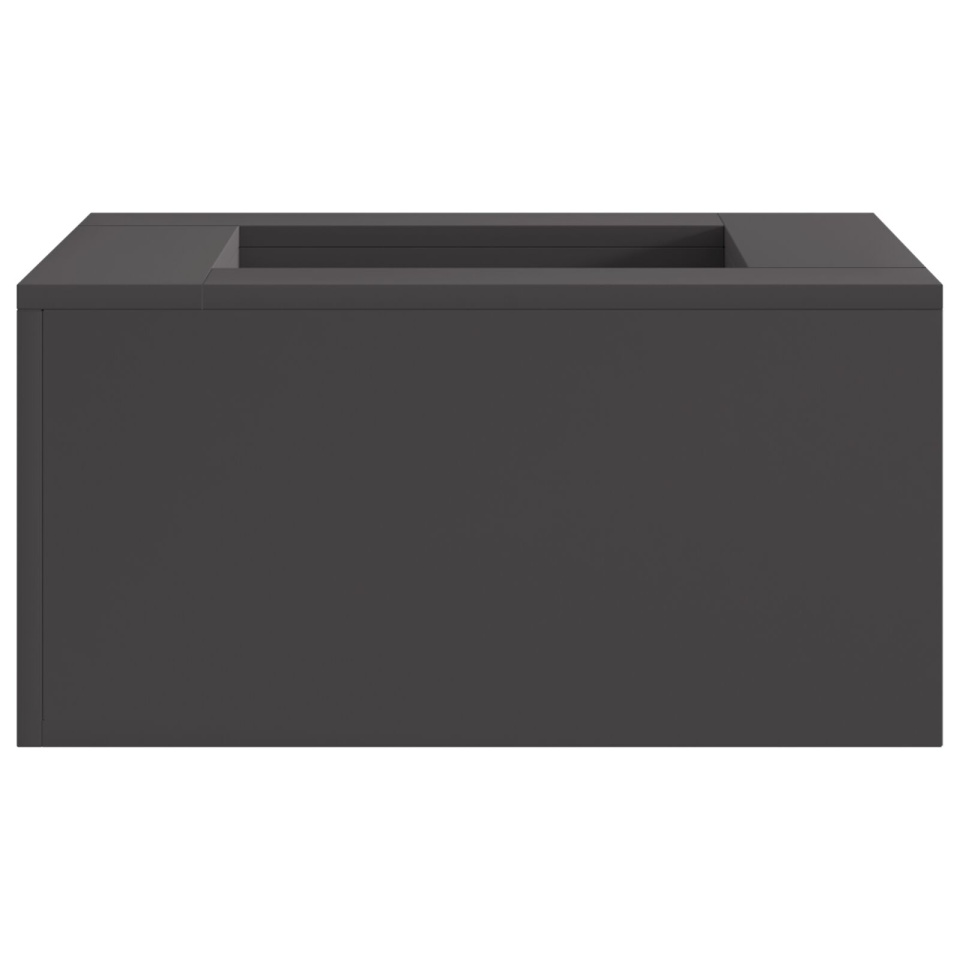 Focar cuadrat Negru 60x60x30 cm Oțel - 1 | YEO
