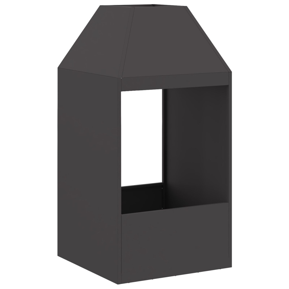 Focul Negru 50x50x100 cm din Oțel - 1 | YEO