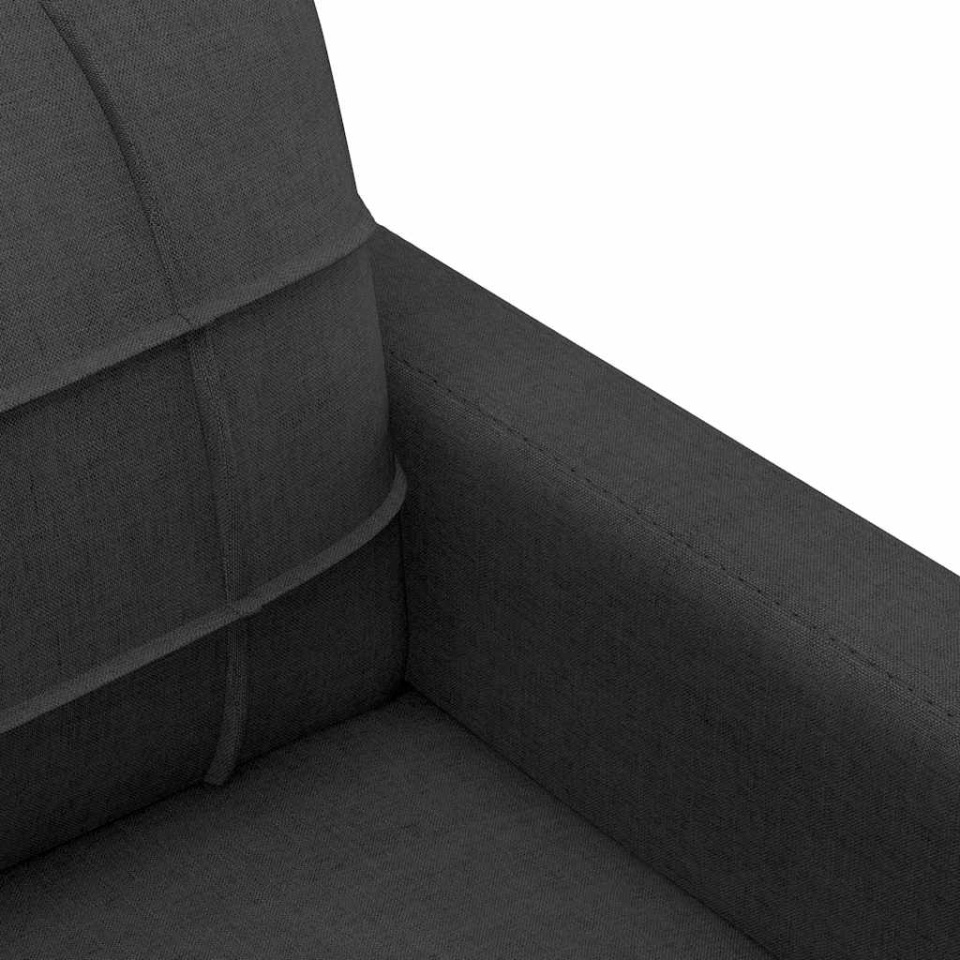 Fotoliu canapea, negru, 60 cm, material textil - 4 | YEO