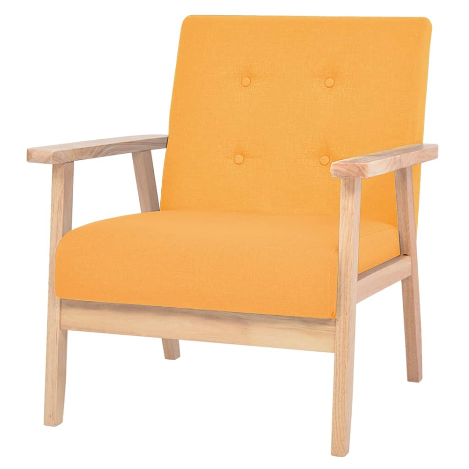 Fotoliu, galben, material textil