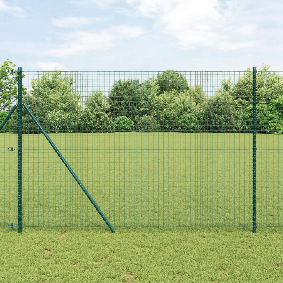 Gard din Fier Sudat Verde 1.5x50 m Oțel