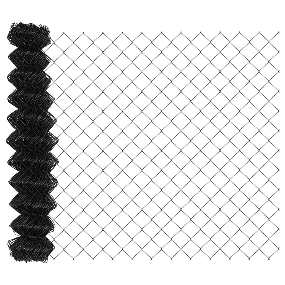 Gard din plasă de fier gri 1.2x25 m - 3 | YEO