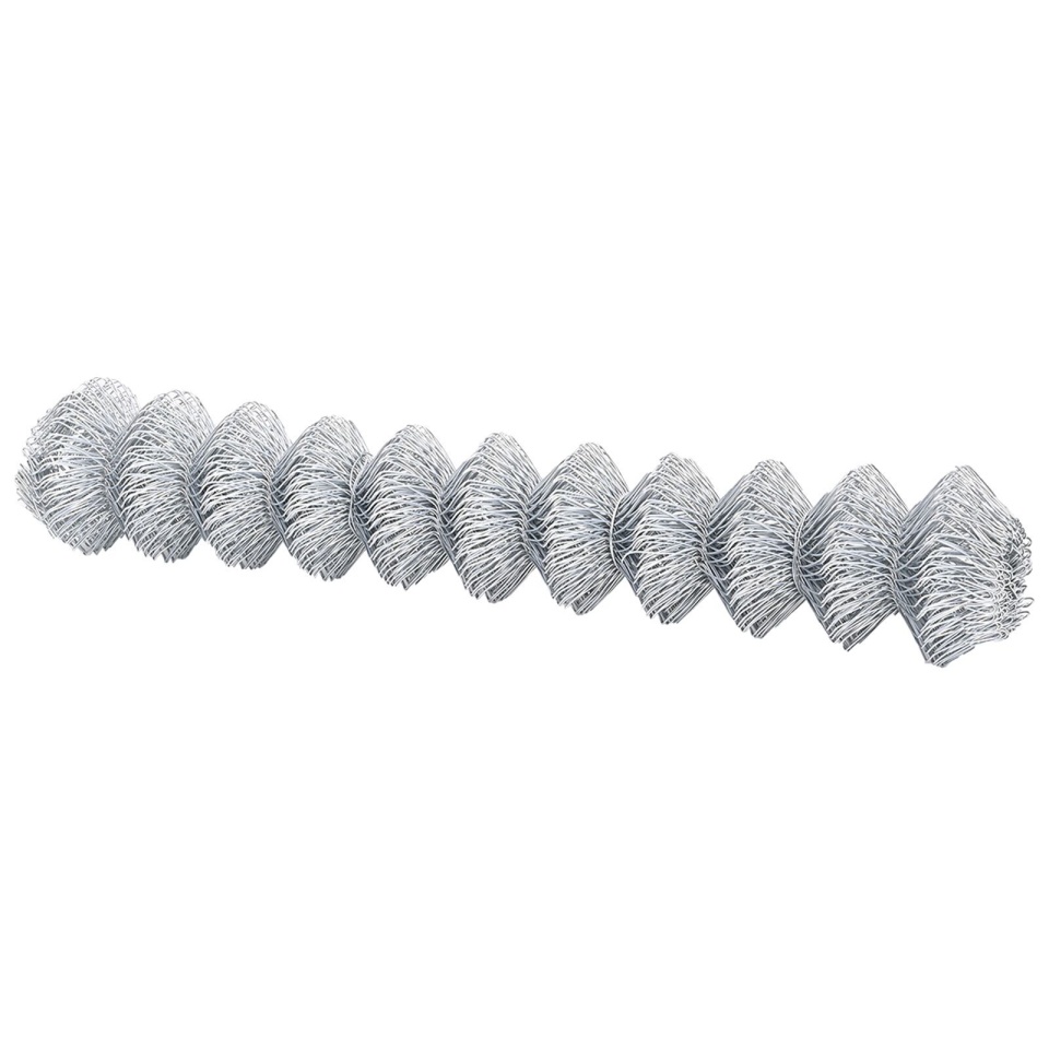 Gard din plasă de lanț 1.6x10 m Oțel galvanizat - 1 | YEO
