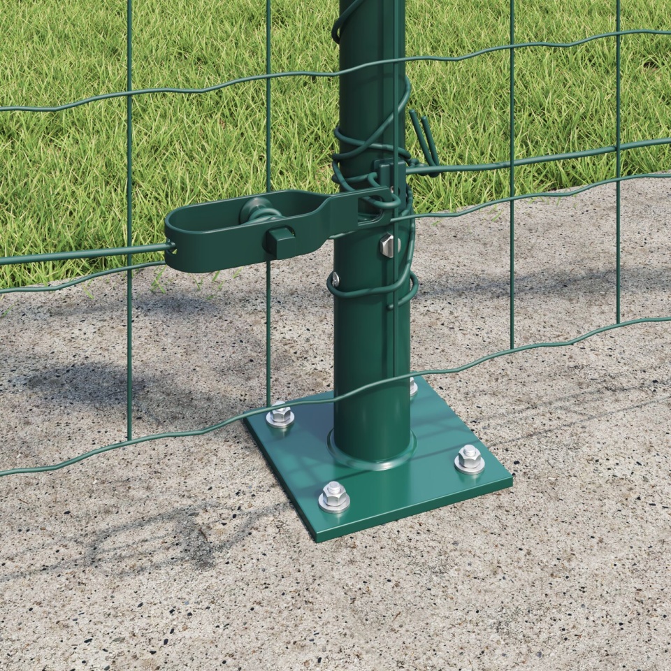 Gard Euro Set de 2 Verde Oțel cu acoperire PVC 25 x 1.2 m - 2 | YEO